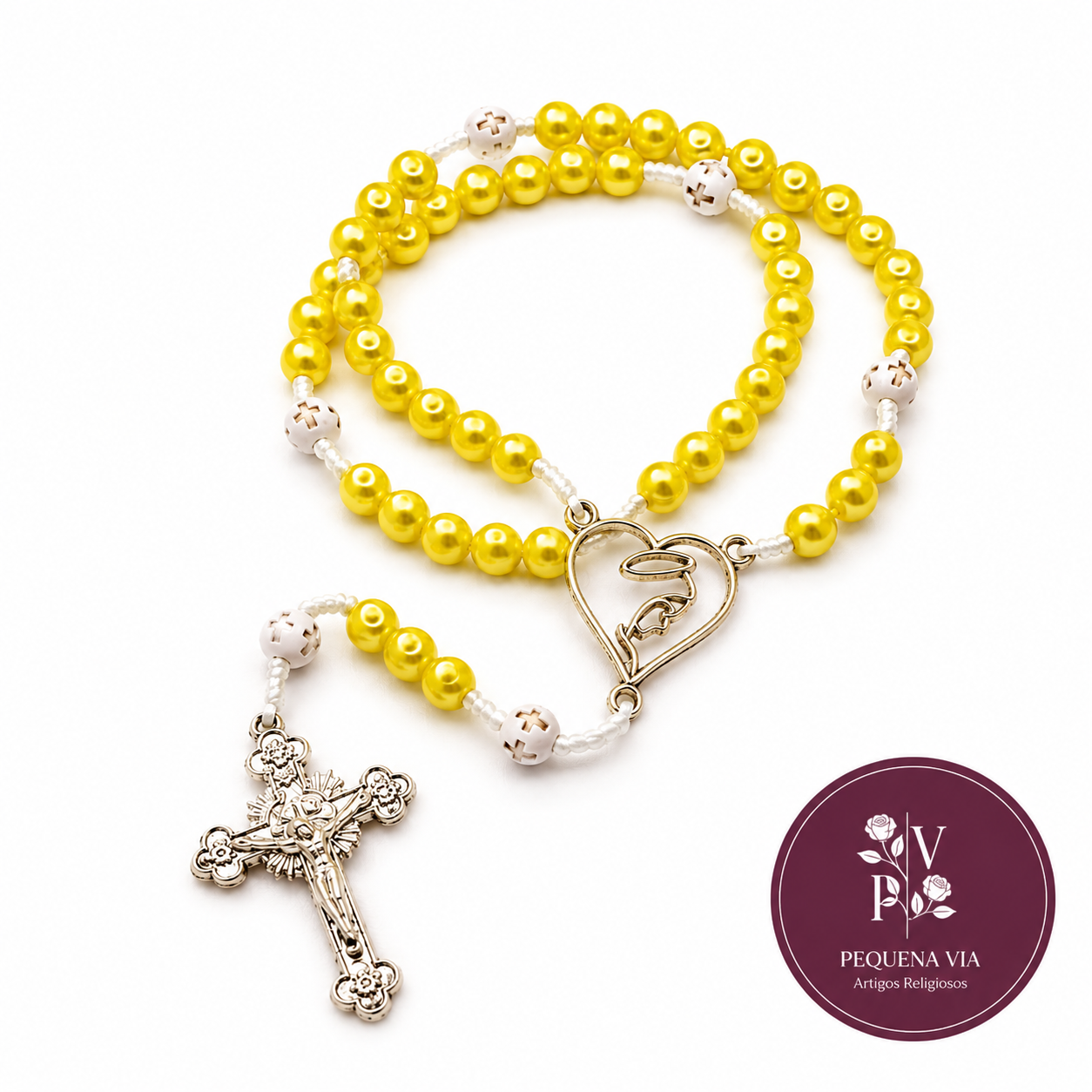 Terço Virgem do Silêncio Amarelo