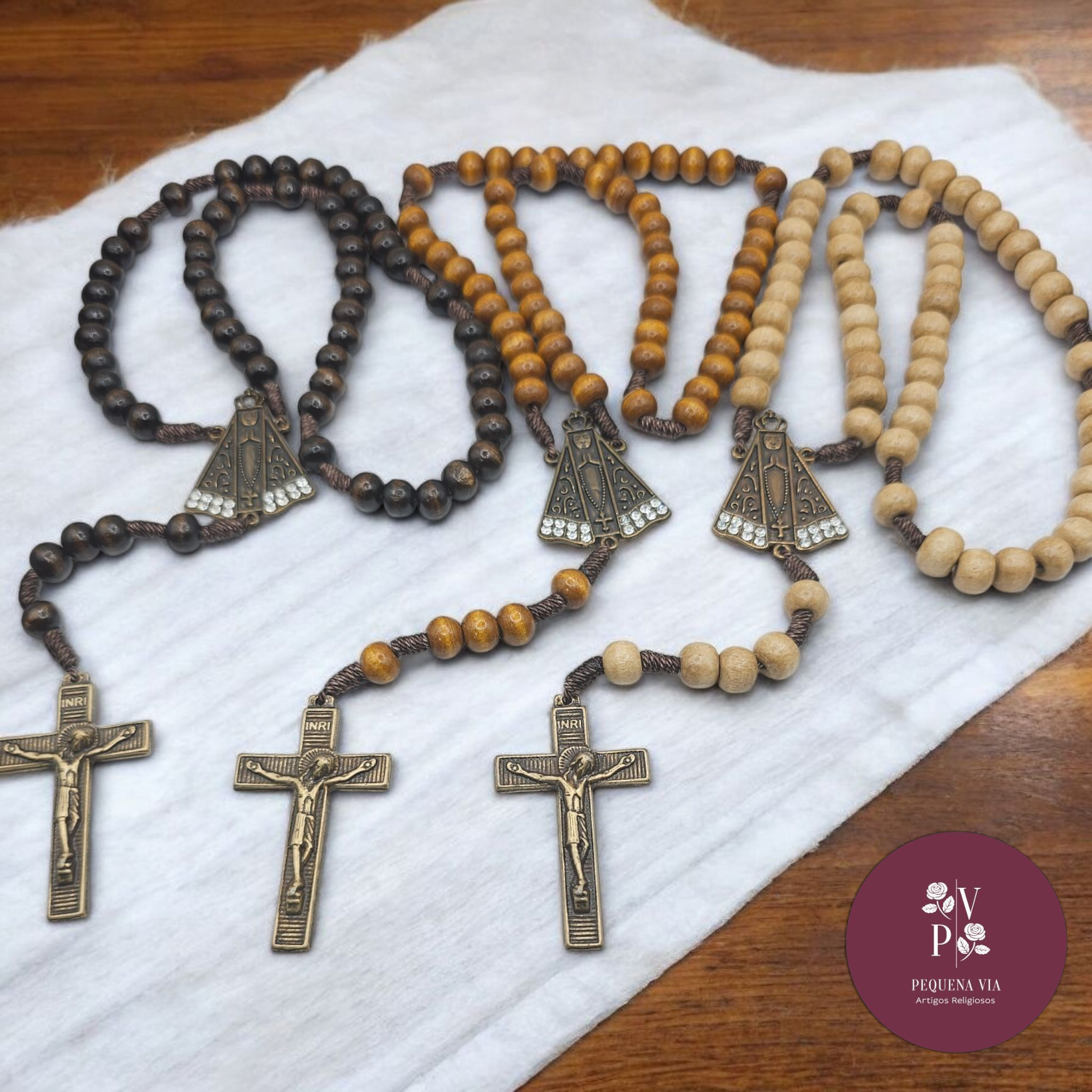 Terço Nossa Senhora Aparecida Madeira
