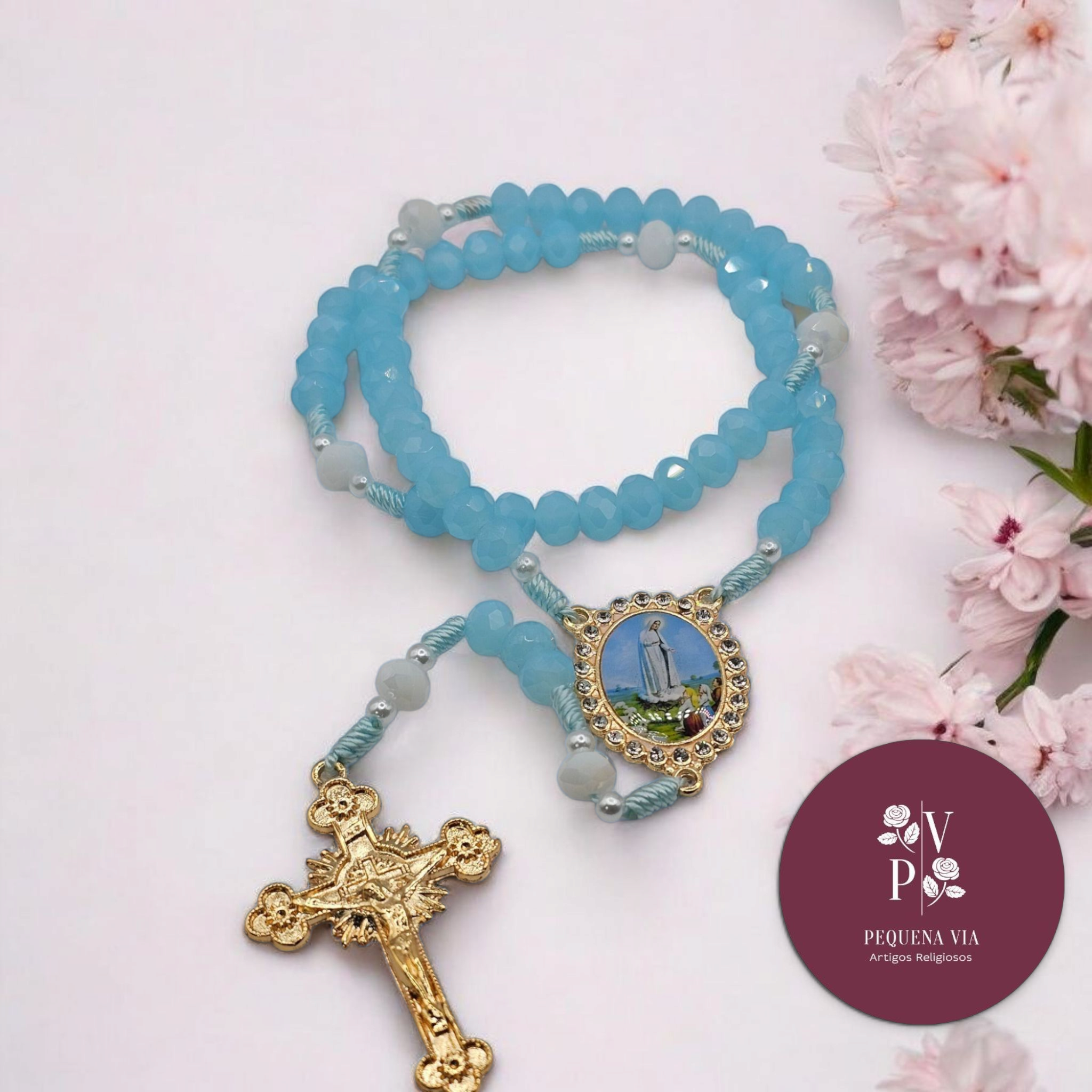 Terço Nossa Senhora de Fátima Cristais