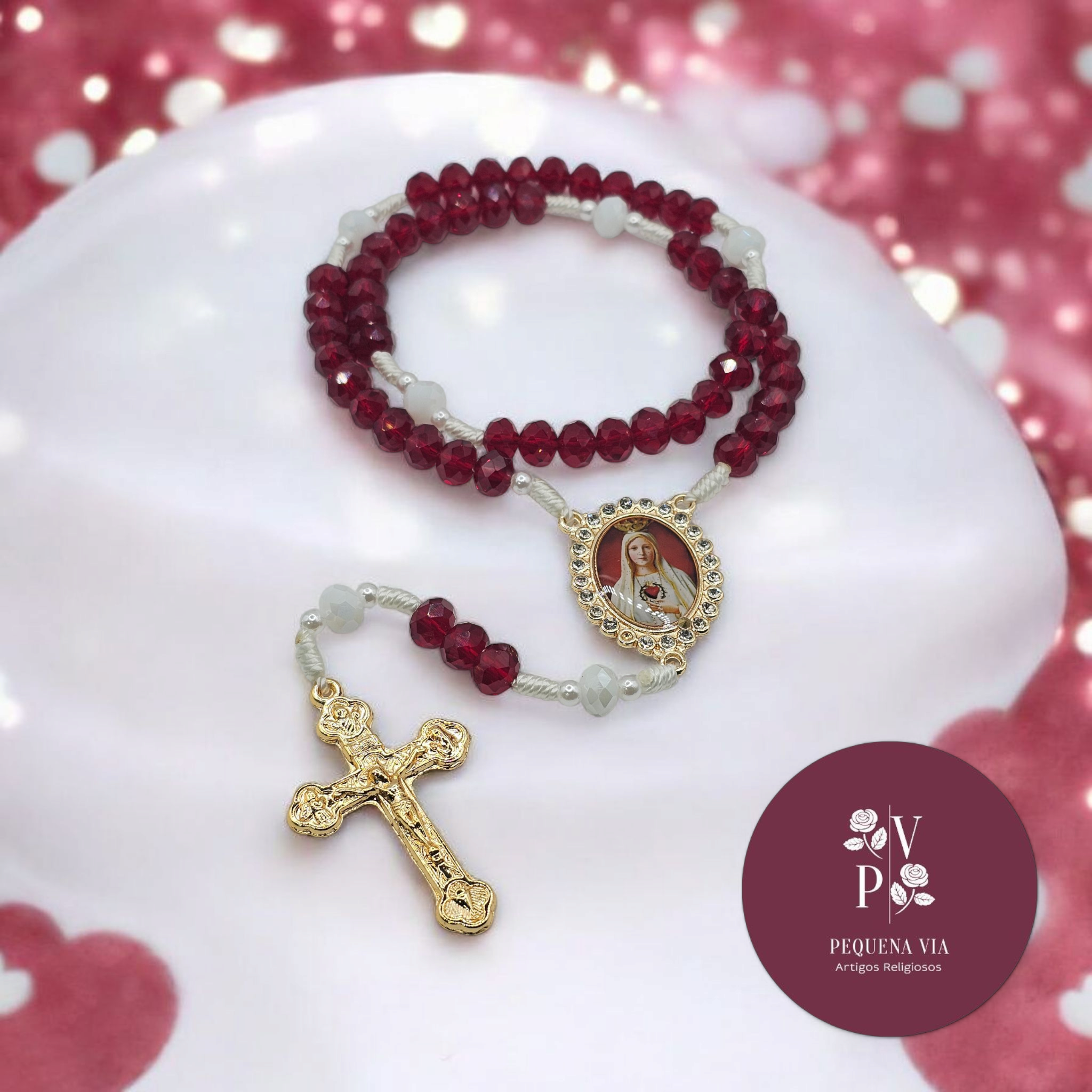 Terço Nossa Senhora de Fátima Cristais