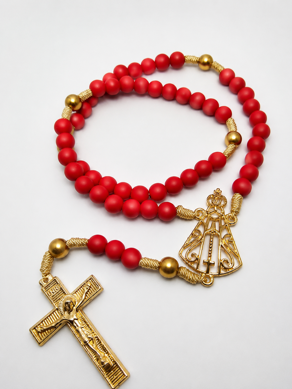 Terço Nossa Senhora Aparecida Vermelho